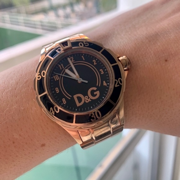 D&G Dolce & Gabbana Rose-Gold Anchor Analog Watch